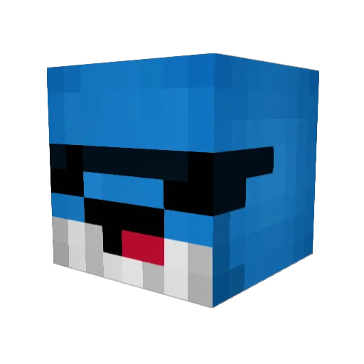 Wahlen05 Minecraft avatar head, 3D render