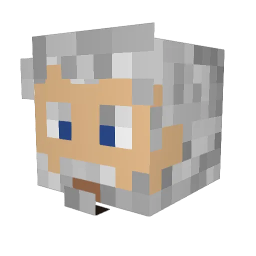 Wahrod Minecraft avatar head, 3D render