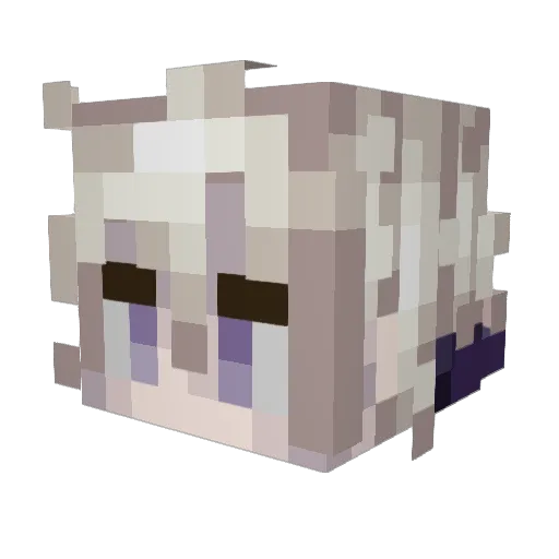 WaiZ Minecraft avatar head, 3D render