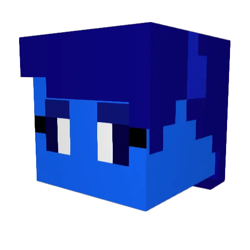 Waidurr Minecraft avatar head, 3D render