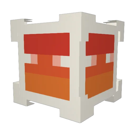 WaifuM8erial Minecraft avatar head, 3D render