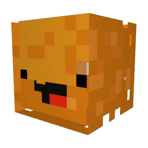 WaifuWanter Minecraft avatar head, 3D render