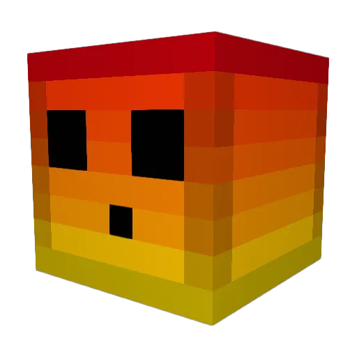 Wainho Minecraft avatar head, 3D render