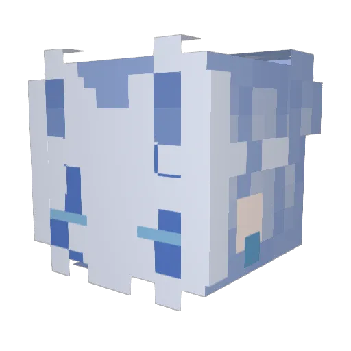Wakaaaaa1213 Minecraft avatar head, 3D render