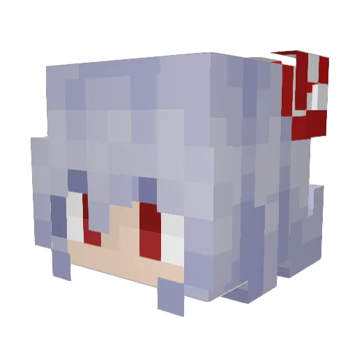 Wakaaaaaaaaaaa Minecraft avatar head, 3D render
