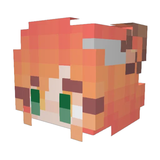 Wakanda157 Minecraft avatar head, 3D render