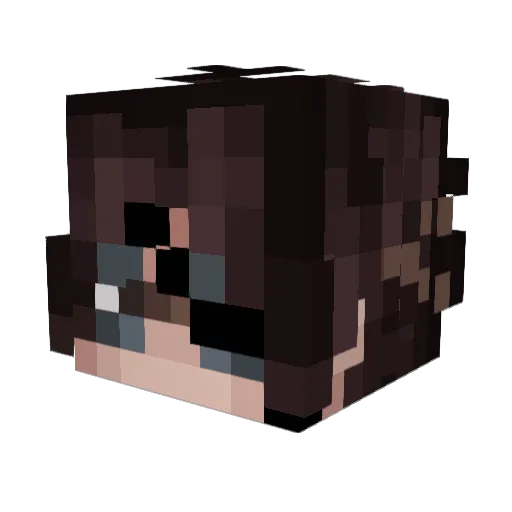 WakandianSpider Minecraft avatar head, 3D render