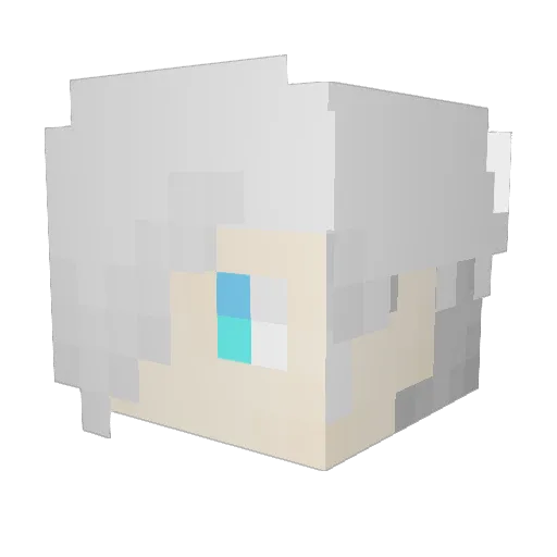 Wakate Minecraft avatar head, 3D render