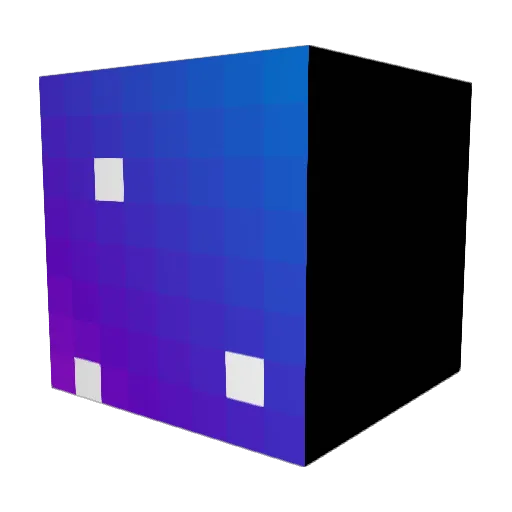 Wakavolta Minecraft avatar head, 3D render
