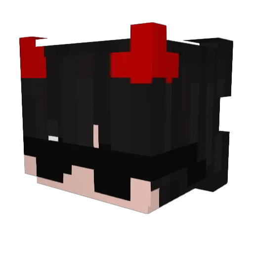 WakeUpBoy Minecraft avatar head, 3D render