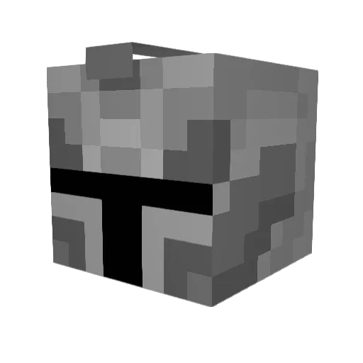 Wake_Arisato Minecraft avatar head, 3D render