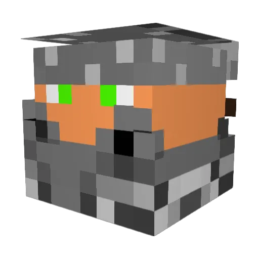 WakeyFinn Minecraft avatar head, 3D render