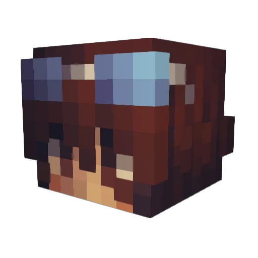 WakingMagnoliaxx Minecraft avatar head, 3D render