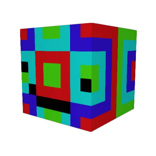 WakmNo Minecraft avatar head, 3D render