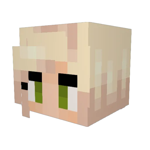 WalGreens2018 Minecraft avatar head, 3D render