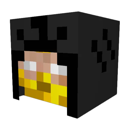 Wal_Mat Minecraft avatar head, 3D render