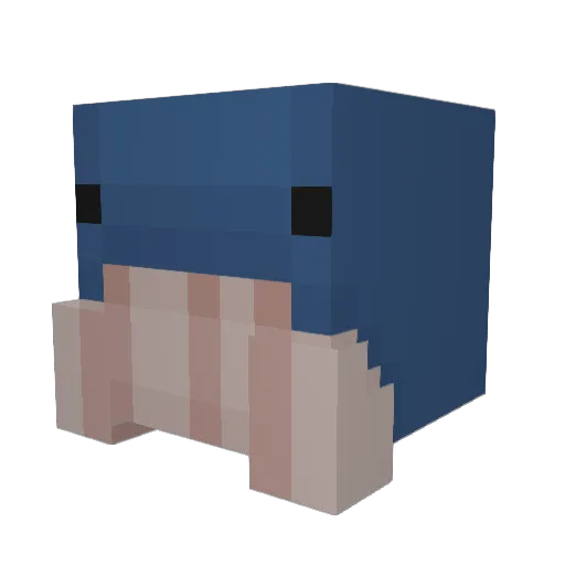 Walbauch Minecraft avatar head, 3D render