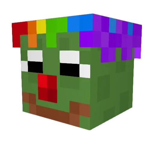 Walbe69 Minecraft avatar head, 3D render