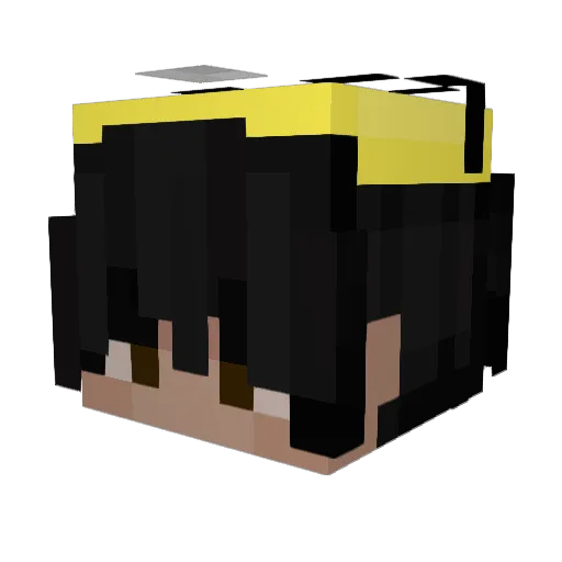 Waldari Minecraft avatar head, 3D render