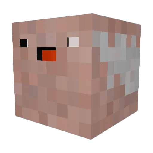 Waldera Minecraft avatar head, 3D render