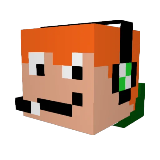 Waldmeister55 Minecraft avatar head, 3D render