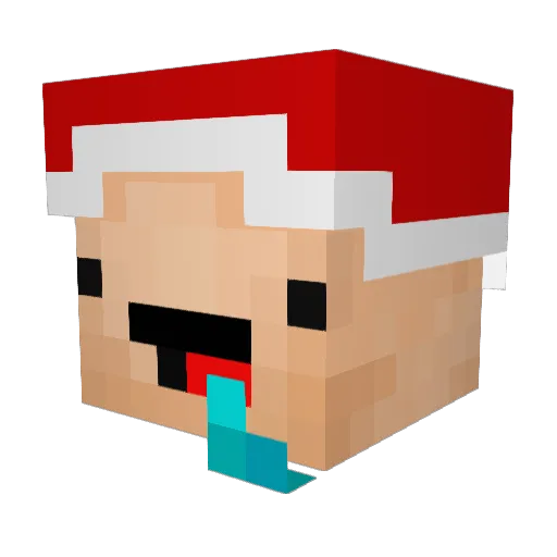 Waleed99 Minecraft avatar head, 3D render