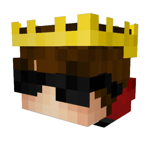Walerko98 Minecraft avatar head, 3D render