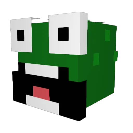 Walesons Minecraft avatar head, 3D render