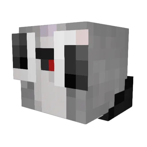 Walfisch Minecraft avatar head, 3D render