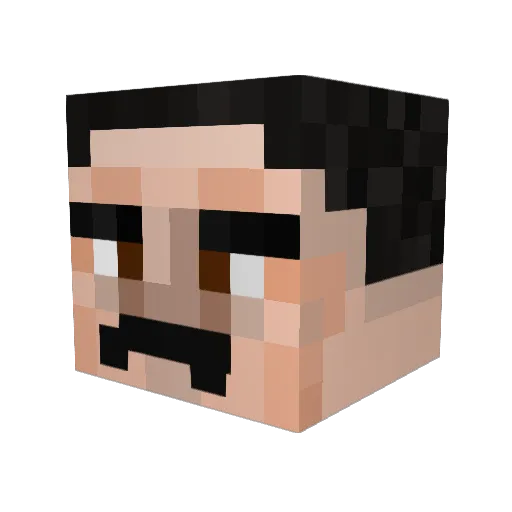 Walform Minecraft avatar head, 3D render