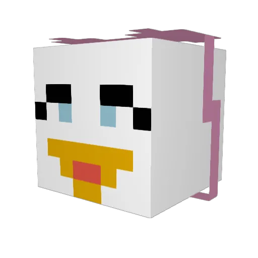 Walibee13 Minecraft avatar head, 3D render