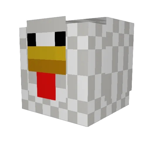 WalidGeorgey Minecraft avatar head, 3D render