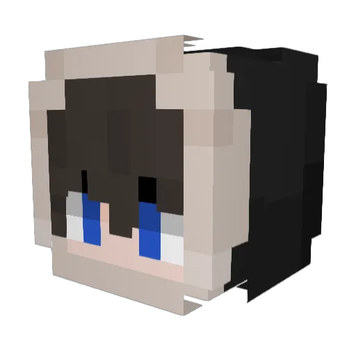 Walien_ Minecraft avatar head, 3D render