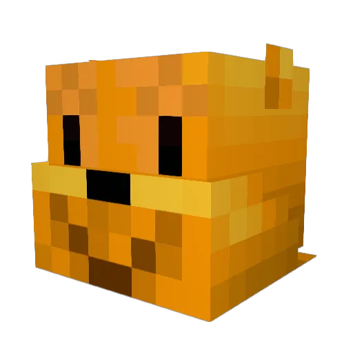 Waljd Minecraft avatar head, 3D render