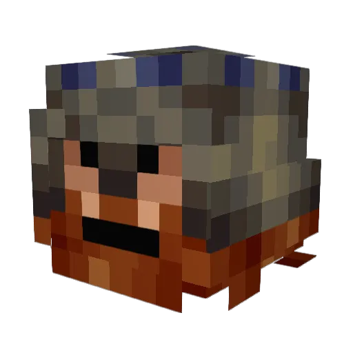 Walk1nShadow Minecraft avatar head, 3D render