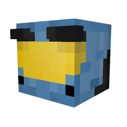 Walk2011 Minecraft avatar head, 3D render