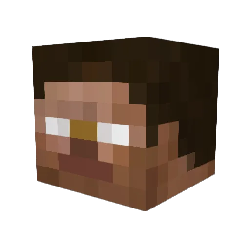 Walkdead123 Minecraft avatar head, 3D render