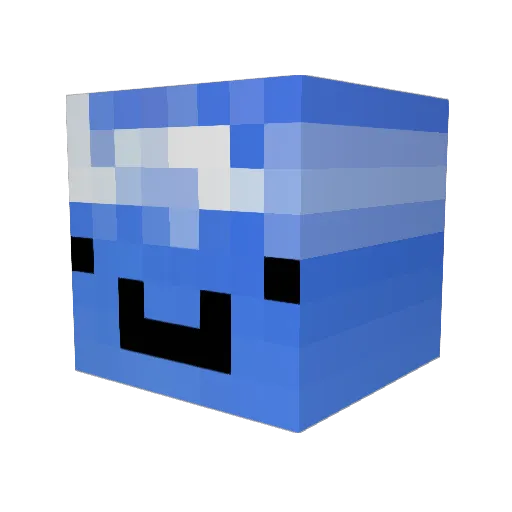 WalkerWho Minecraft avatar head, 3D render