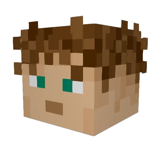 Walker_OverLord Minecraft avatar head, 3D render