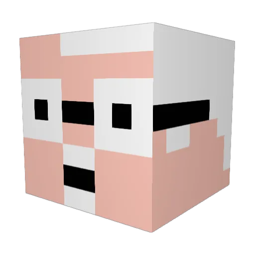 WalkersGhost Minecraft avatar head, 3D render