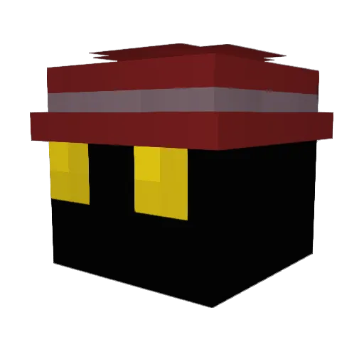WalkingCorpse Minecraft avatar head, 3D render