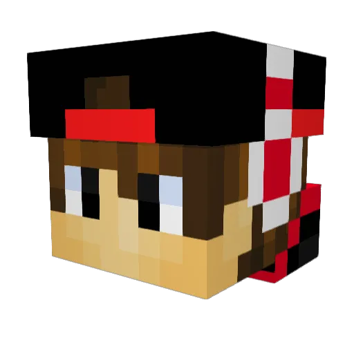 WalkingInShame Minecraft avatar head, 3D render