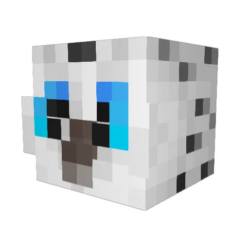 WalkingOnCars Minecraft avatar head, 3D render