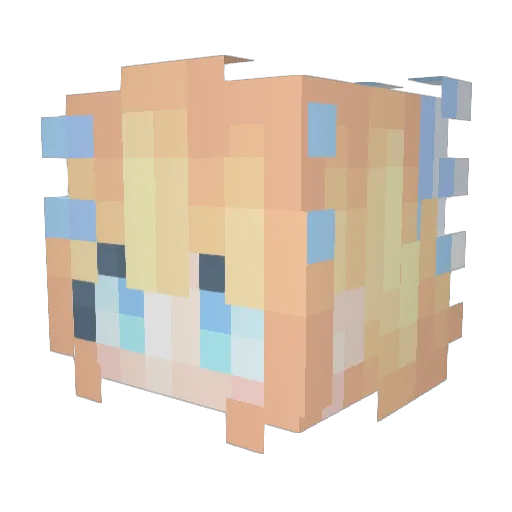 WalkingSeason Minecraft avatar head, 3D render