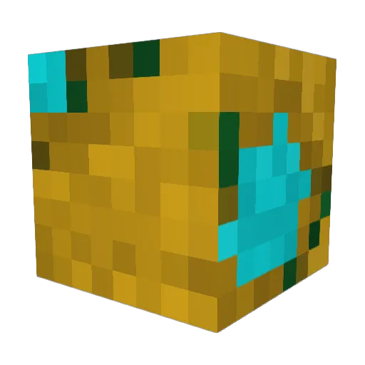 Walkini Minecraft avatar head, 3D render