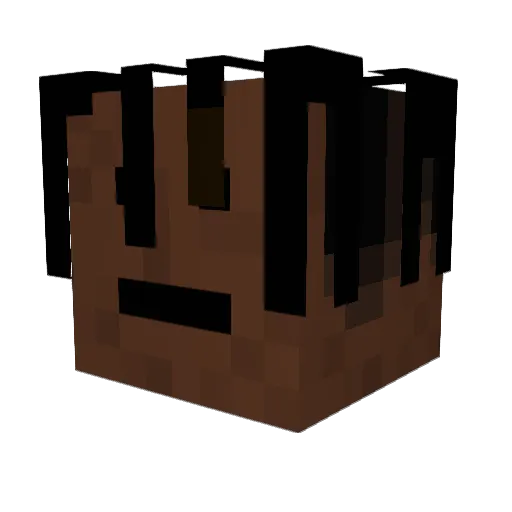 Walkrz Minecraft avatar head, 3D render