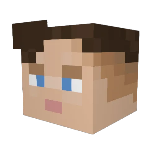 WallNutHills Minecraft avatar head, 3D render