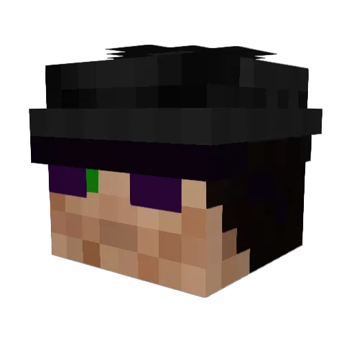 Wallaceman105 Minecraft avatar head, 3D render