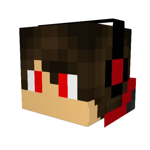 WallahBurak Minecraft avatar head, 3D render