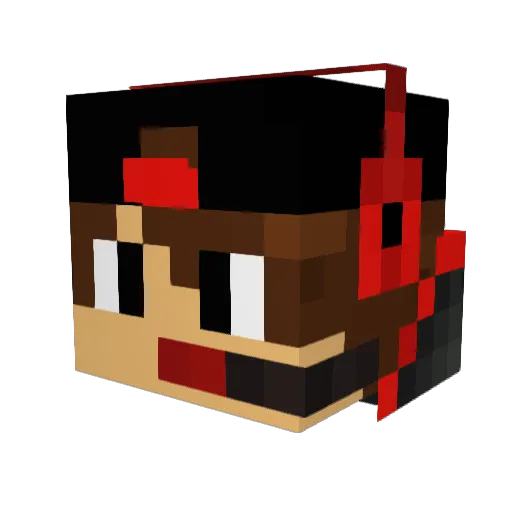 WallenMannen Minecraft avatar head, 3D render